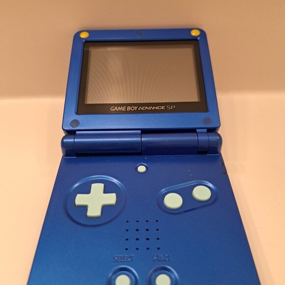Rare Blue Gameboy Advance SP 100% GENUINE Rockman (Japanese Megaman) #2 - Picture 2 of 8